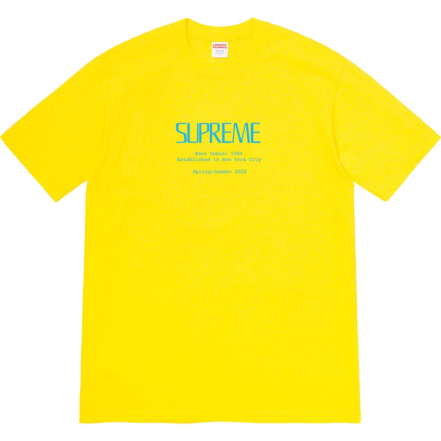 Supreme Anno Domini Tee Yellow - Hype Vault