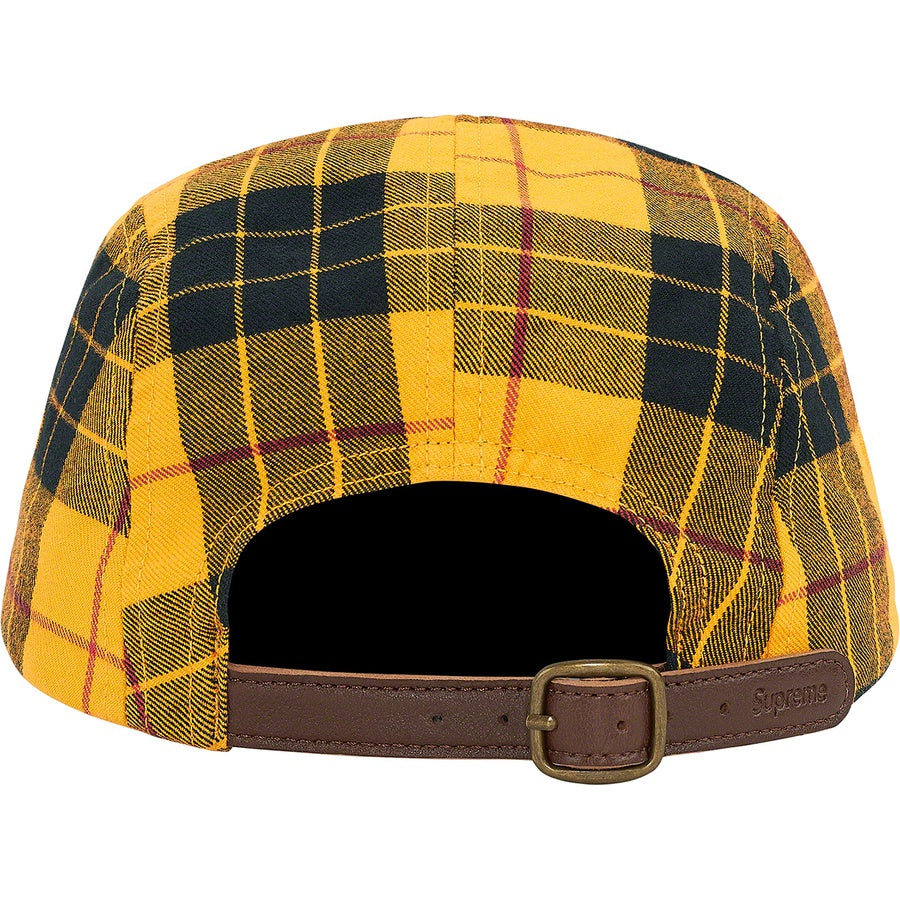 Supreme Washed Chino Twill Camp Cap Yellow Tartan (FW20) | Hype Vault Malaysia