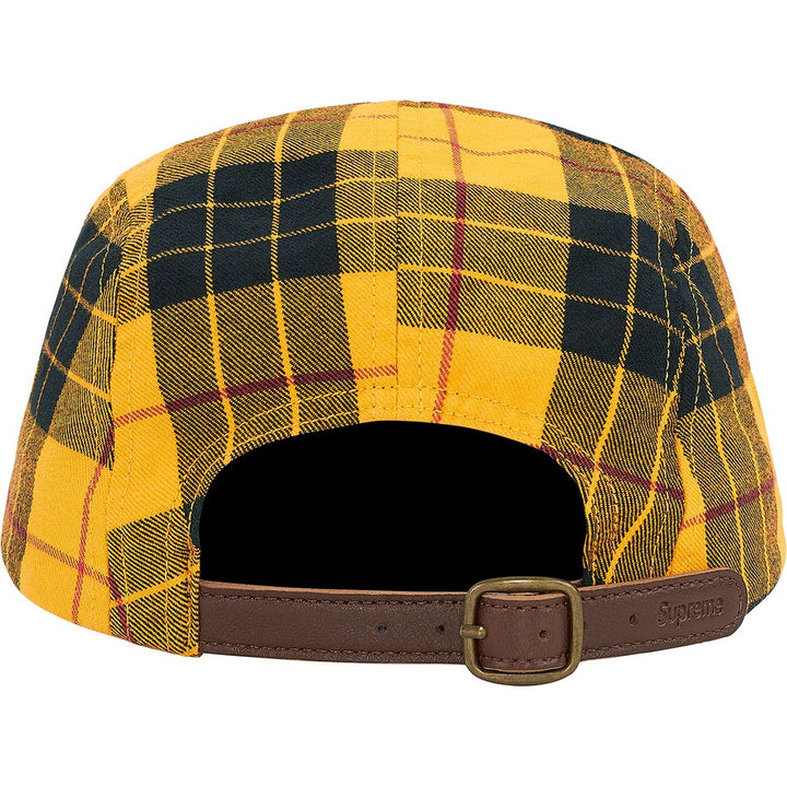 Supreme Washed Chino Twill Camp Cap Yellow Tartan (FW20) | Hype Vault Malaysia