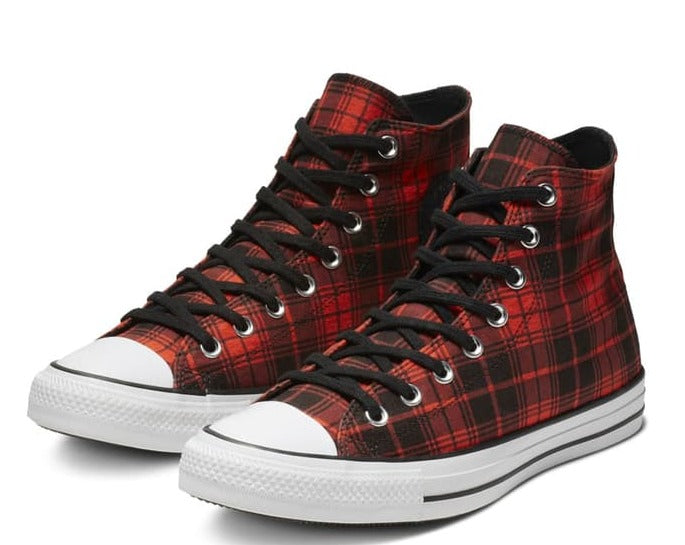 Black plaid converse Clearance