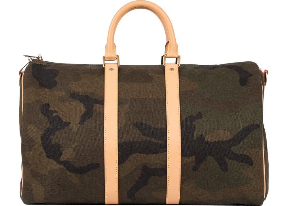 Louis Vuitton x Supreme Keepall Bandouliere 45 Camo | Hype Vault Malaysia