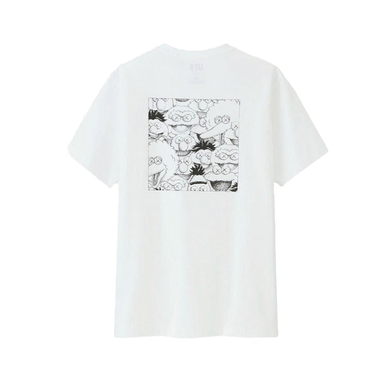 KAWS x Uniqlo x Sesame Street XX Pocket Tee White | Hype Vault Malaysia