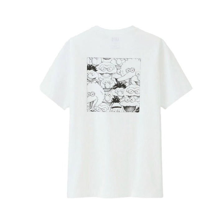 KAWS x Uniqlo x Sesame Street XX Pocket Tee White | Hype Vault Malaysia
