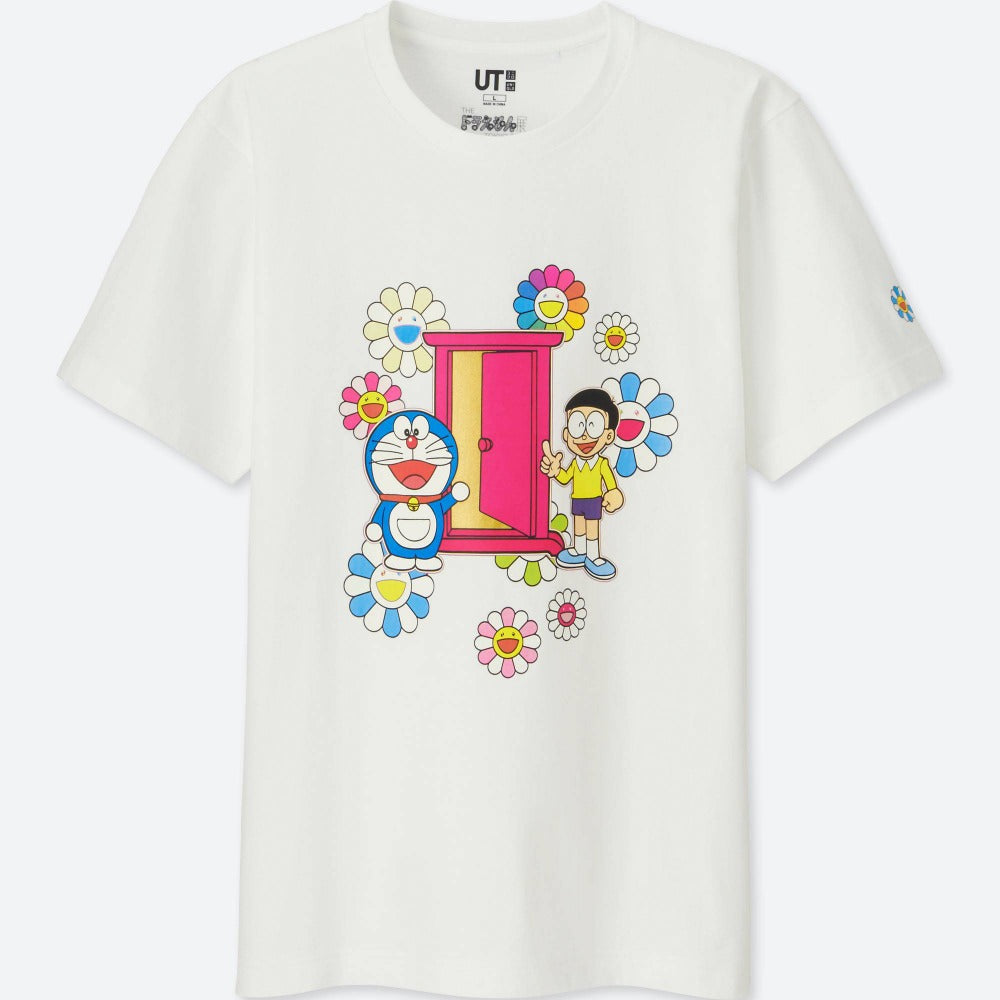 Takashi Murakami x Uniqlo x Doraemon Tee White | Hype Vault Malaysia