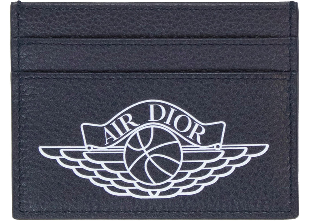 Dior x Jordan Wings Card Holder Navy (4 Card Slot) - Hype Vault