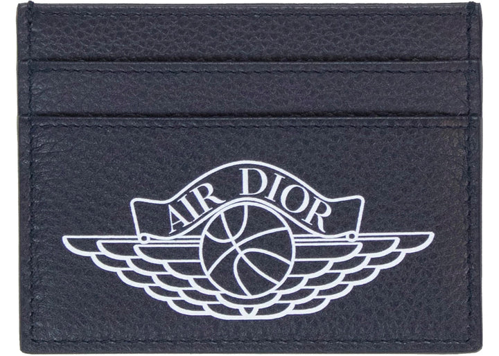 Dior x Jordan Wings Card Holder Navy (4 Card Slot) - Hype Vault