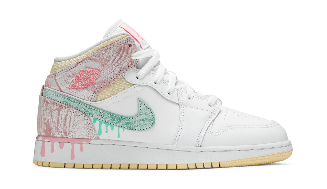 Air Jordan 1 Mid Paint Drip (GS)  | Hype Vault Kuala Lumpur | Asia's Top Trusted High-End Sneakers and Streetwear Store