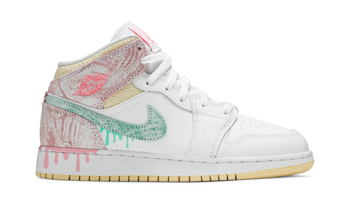 Air Jordan 1 Mid Paint Drip (GS)  | Hype Vault Kuala Lumpur | Asia's Top Trusted High-End Sneakers and Streetwear Store