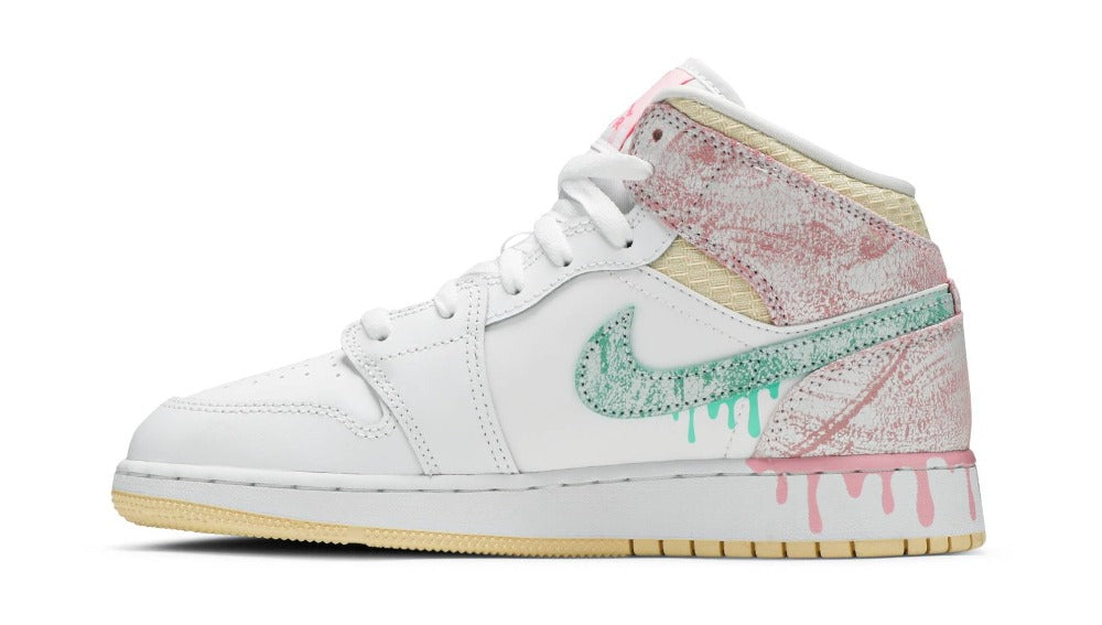 Air Jordan 1 Mid Paint Drip (GS)  | Hype Vault Kuala Lumpur | Asia's Top Trusted High-End Sneakers and Streetwear Store