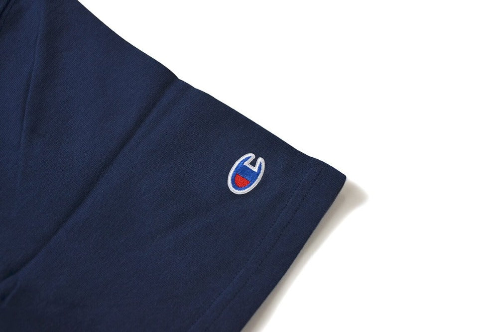 Champion Embroidered Big Script T-Shirt Navy - Hype Vault 