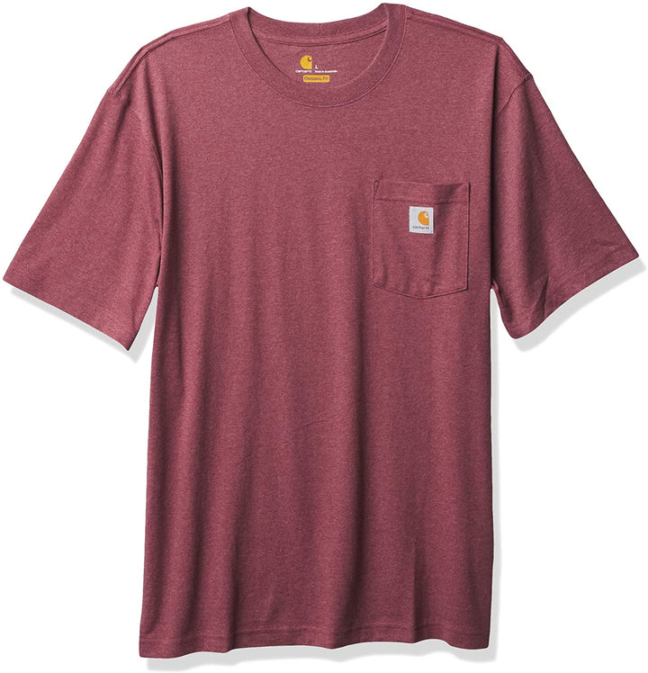 Carhartt K87 Workwear Pocket T-Shirt Blush Pink Heather (Size S)