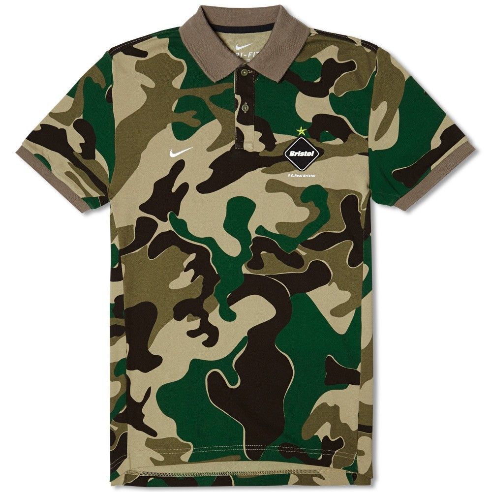 Nike F.C. Real Bristol Team Polo Camo (Size XXL) | Hype Vault Malaysia