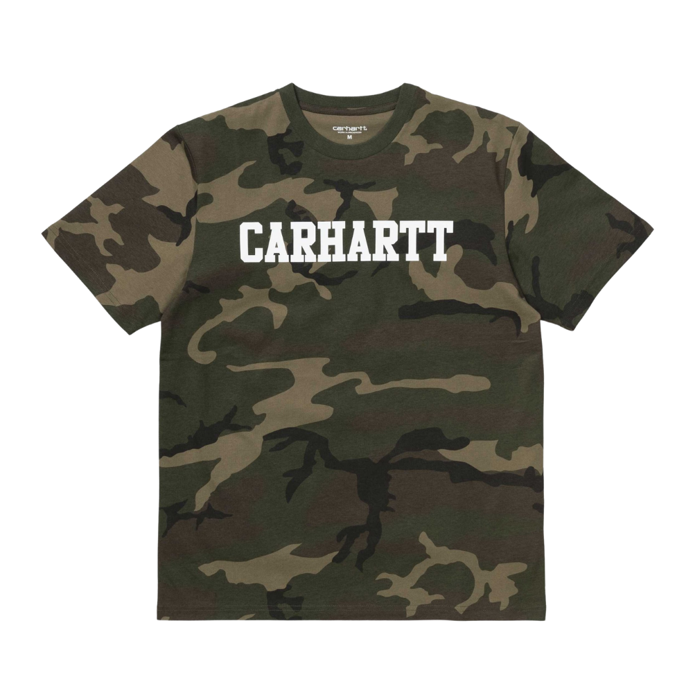Carhartt WIP S/S College T-Shirt Camo/White | Hype Vault Kuala Lumpur | Asia's Top Trusted High-End Sneakers and Streetwear Store