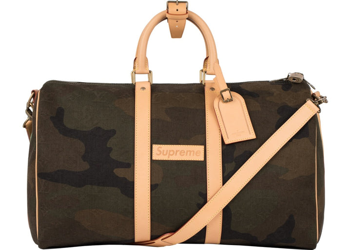 Louis Vuitton x Supreme Keepall Bandouliere 45 Camo | Hype Vault Malaysia