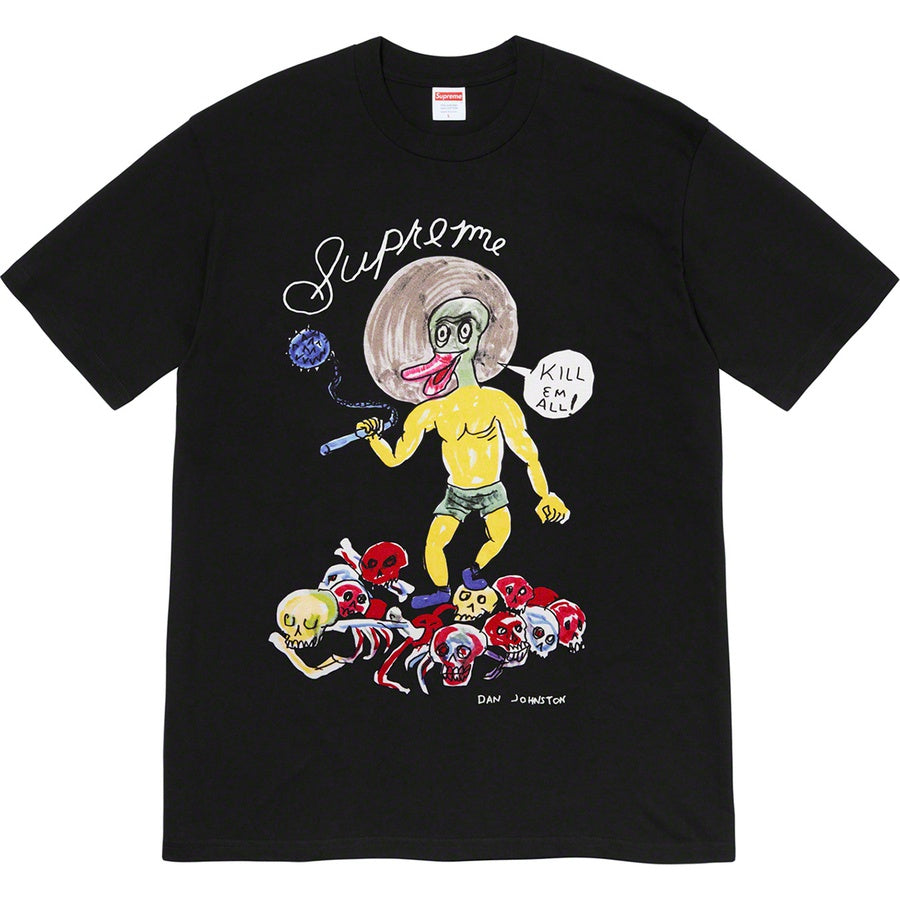 Supreme Daniel Johnston Kill Em All Tee Black (Size M) - Hype Vault 