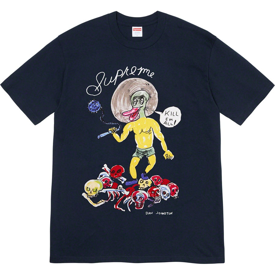 Supreme Daniel Johnston Kill Em All Tee Navy (Size M) - Hype Vault 