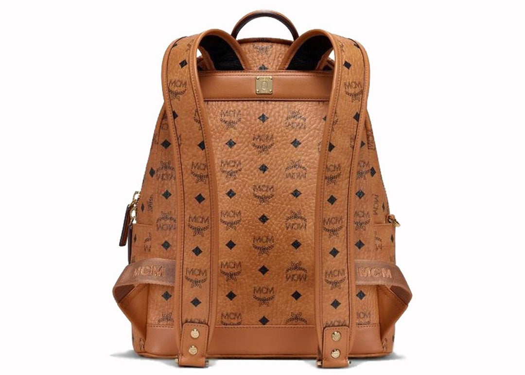 MCM x BAPE Shark Stark Backpack Visetos Cognac | Hype Vault Malaysia