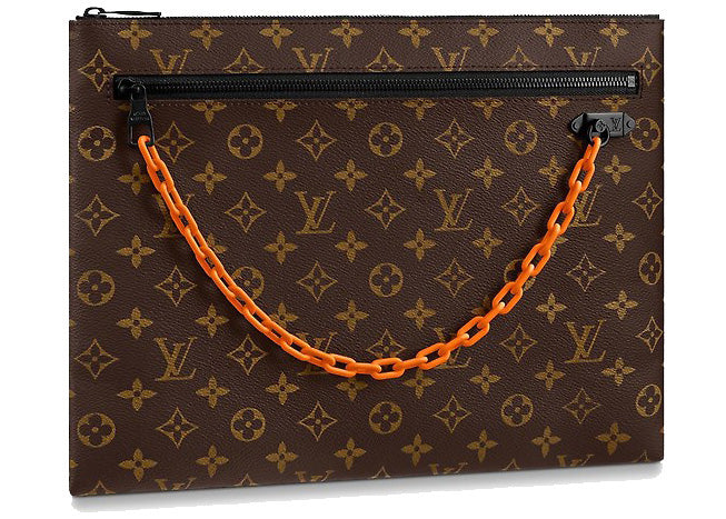 Louis Vuitton x Virgil Abloh A4 Pouch Monogram Brown | Hype Vault Malaysia