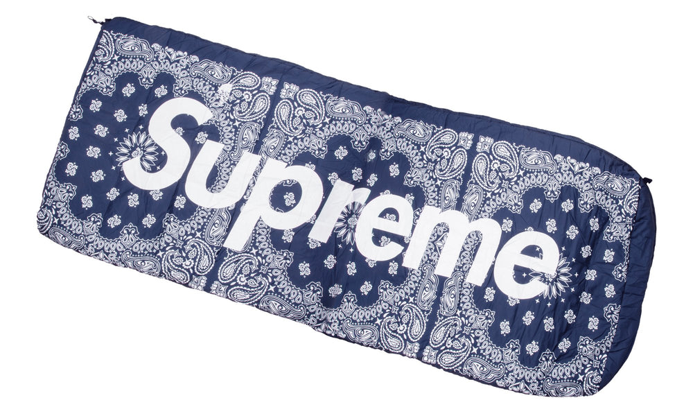 Supreme x The North Face Bandana Dolomite Sleeping Bag Navy | Hype Vault Malaysia