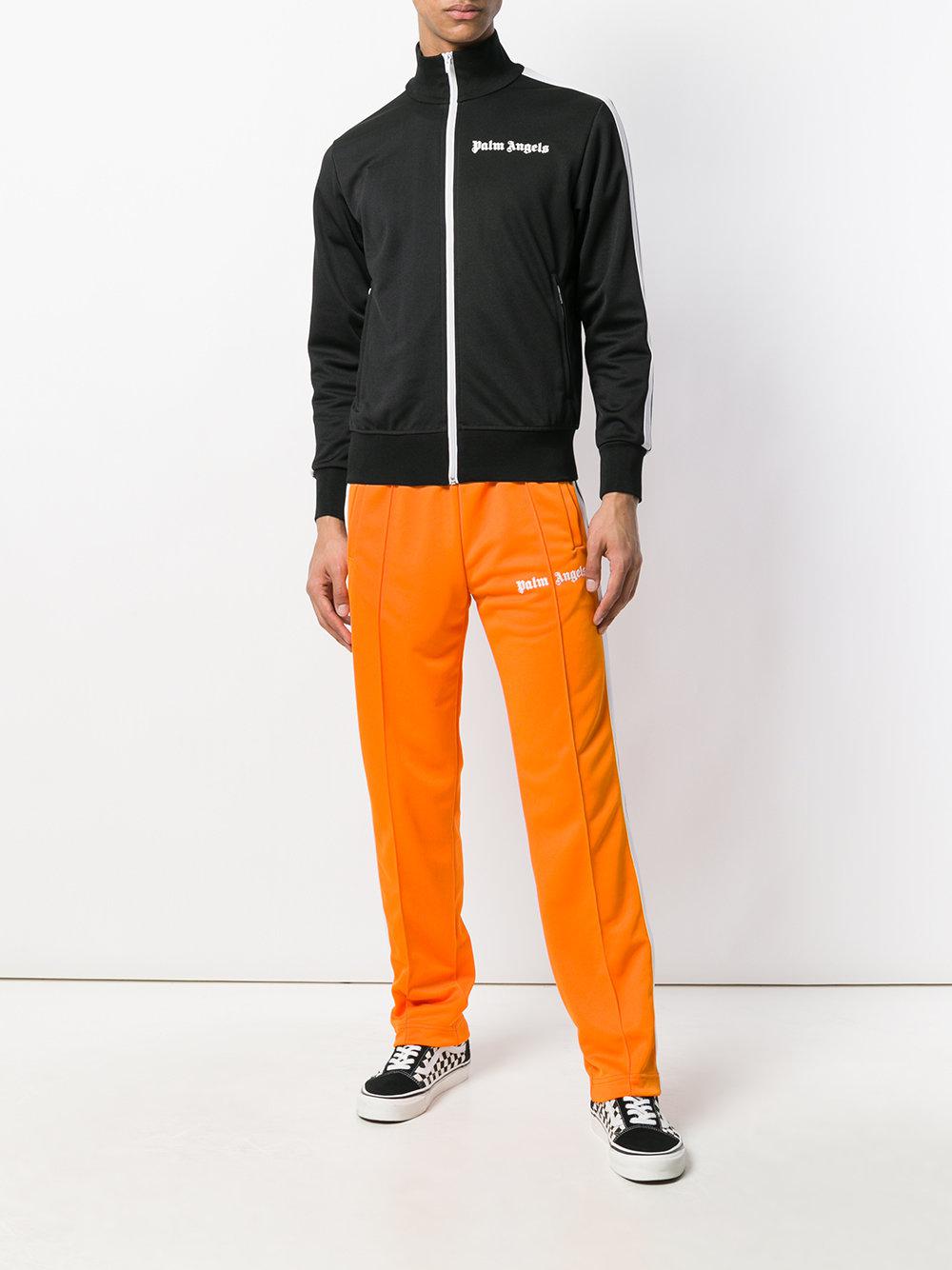 Palm Angels Logo Track Pants Orange (Size M) - Hype Vault