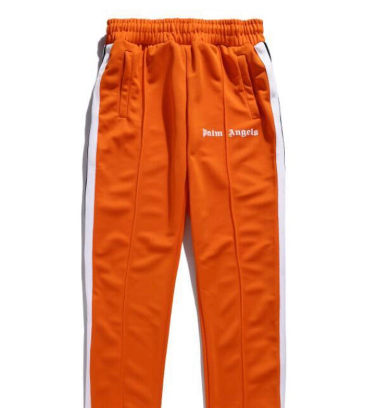 Palm Angels Logo Track Pants Orange (Size M) - Hype Vault