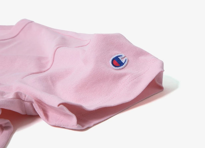 Champion Embroidered Big Script T-Shirt Pink - Hype Vault