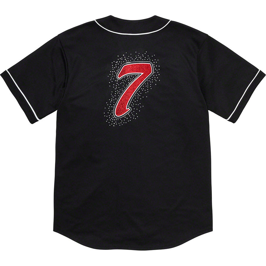 Supreme Rhinestone Baseball Jersey Black (Size M) - Hype Vault