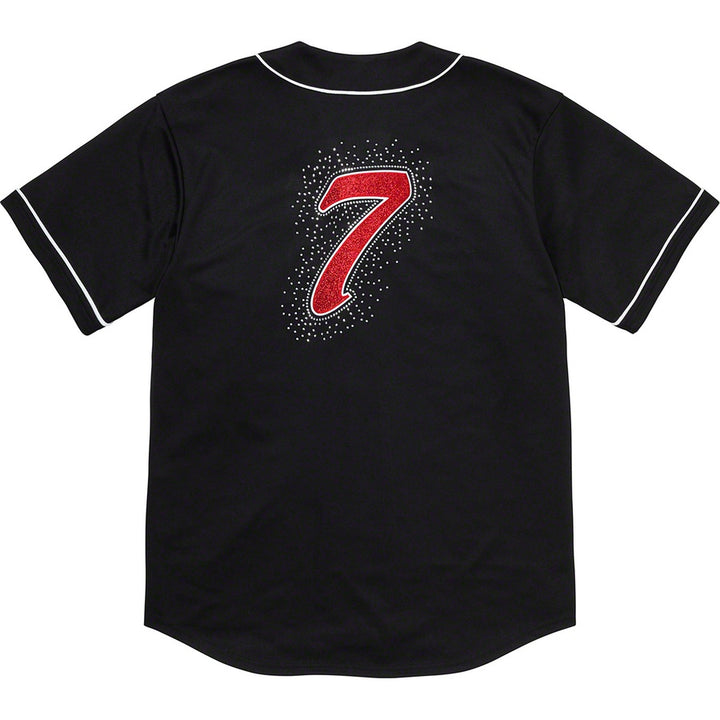 Supreme Rhinestone Baseball Jersey Black (Size M) - Hype Vault