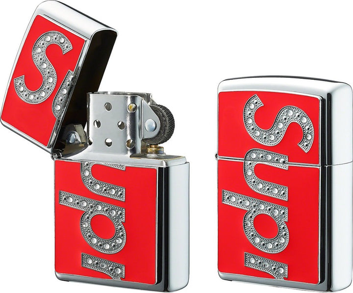 Supreme Swarovski Zippo Red | Hype Vault Malaysia