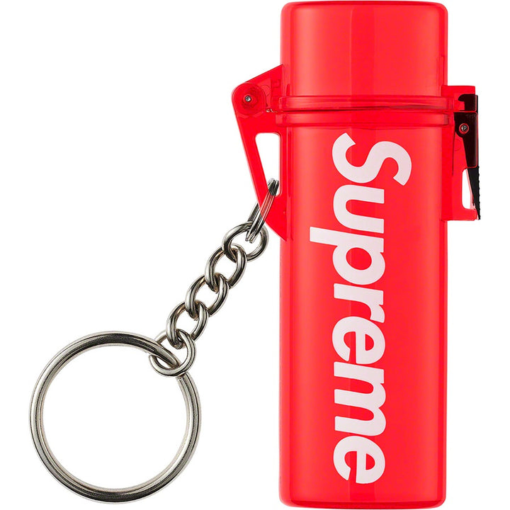 Supreme Waterproof Lighter Case Keychain Red - Hype Vault