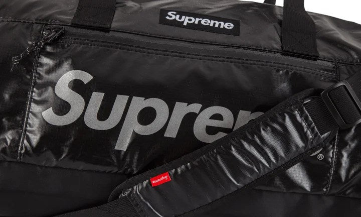 Supreme Black SS17 Duffle Bag – On The Arm