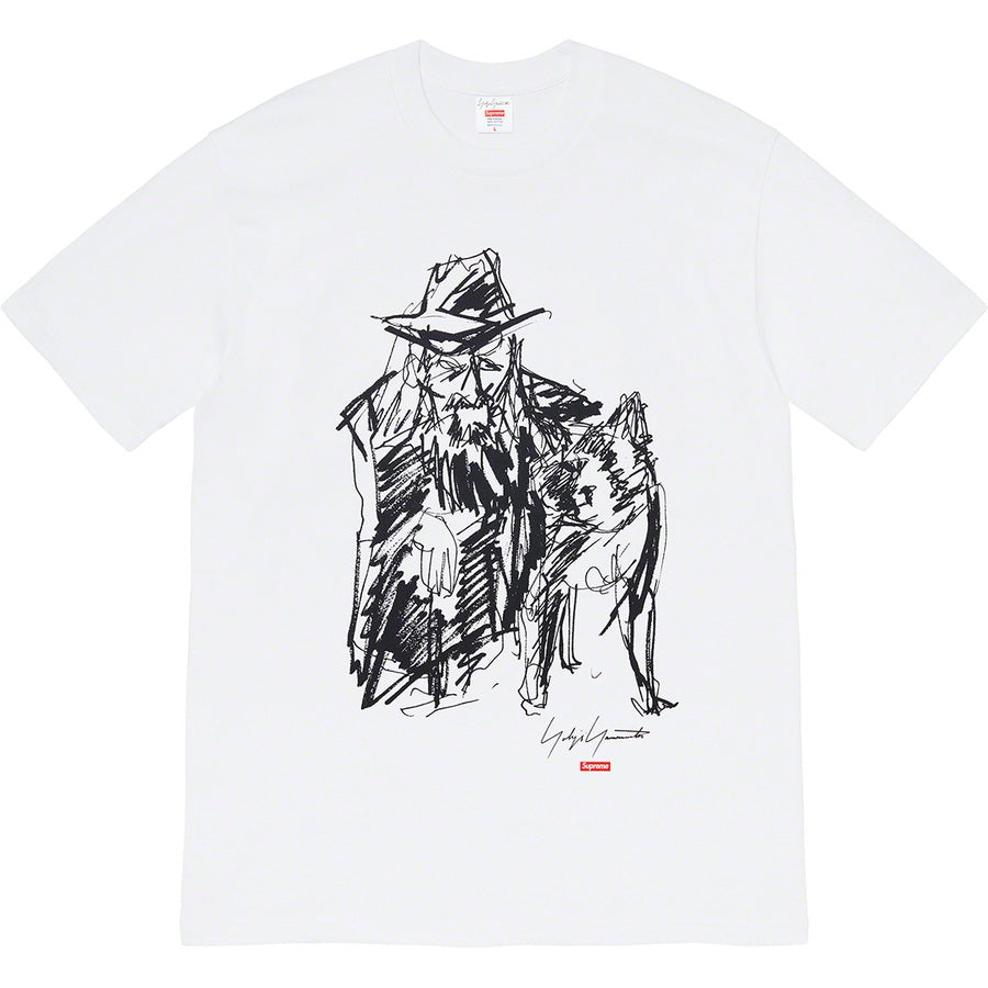 Supreme Yohji Yamamoto Scribble Portrait Tee White | Hype Vault Malaysia