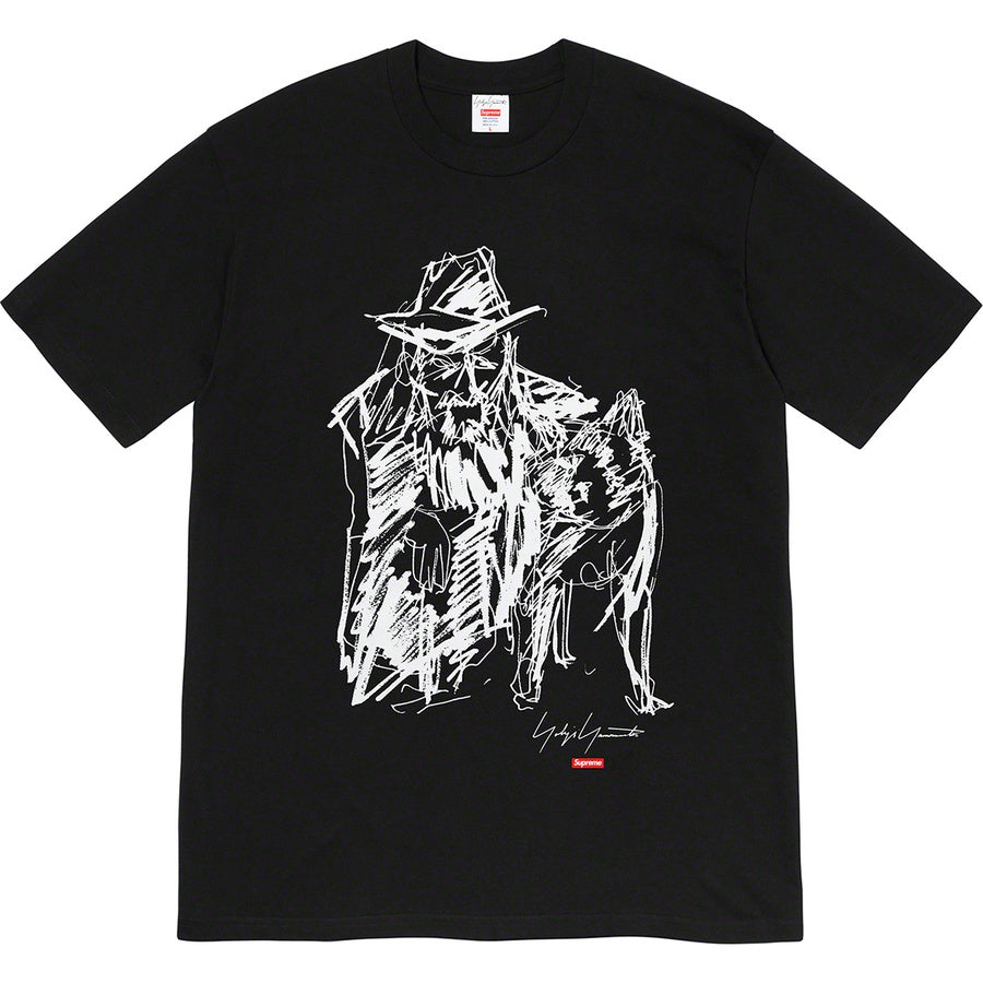 Supreme Yohji Yamamoto Scribble Portrait Tee Black | Hype Vault Malaysia