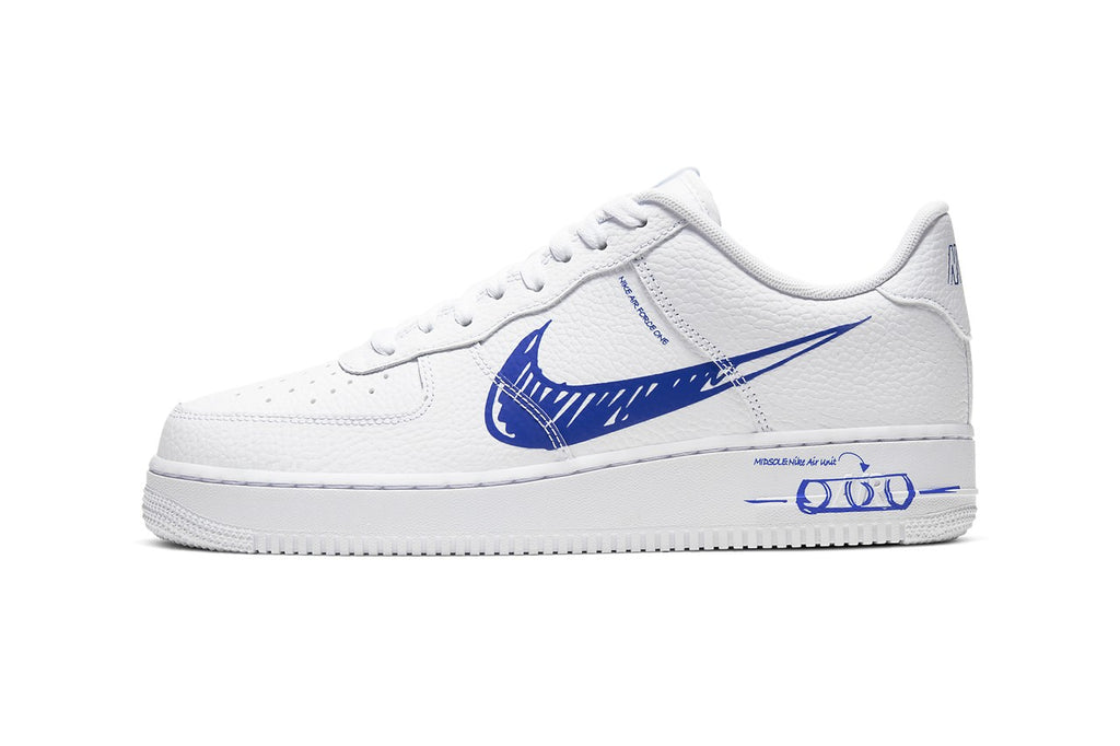 Nike Air Force 1 Sketch Racer Blue | Hype Vault Malaysia