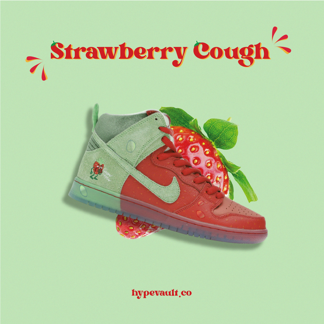 Hold Your Cough, It's All Strawberries From Here On Out! The Nike SB Dunk High Strawberry Cough is here.