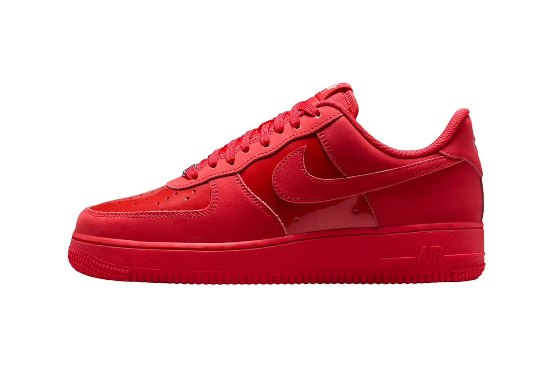 Nike Released an Air Force 1 Low Pack That Split Patent Leather and Suede in “Triple Black” and “University Red”