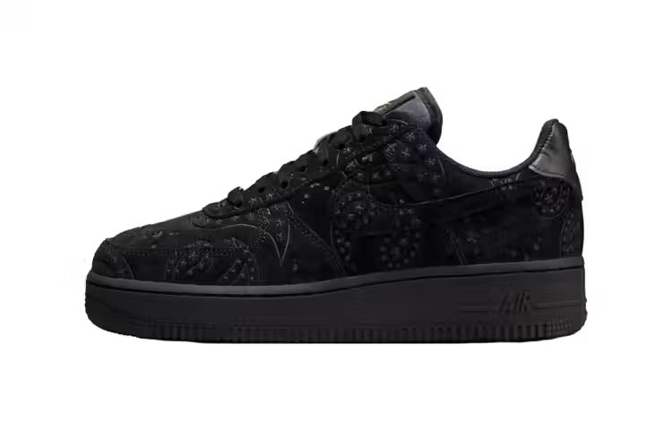 Nike Reveals the Air Force 1 Low “Black Paisley” Featuring Gold Details