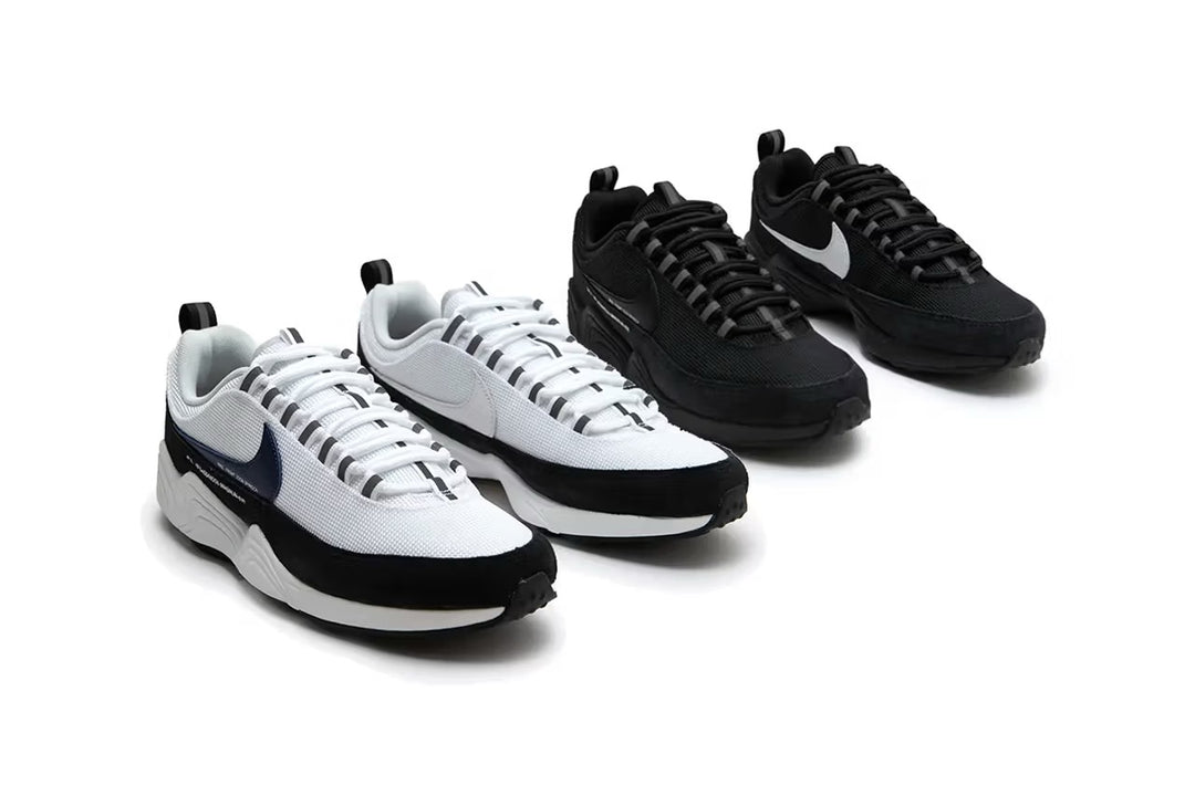 Two colorways of the fragment design x Nike Air Zoom Spiridon will be released in December.