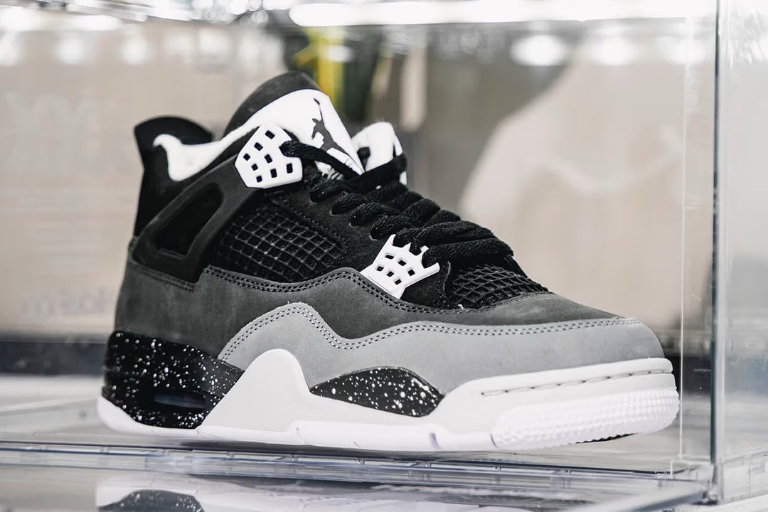 Here's a close look at this year's Air Jordan 4 "Fear."