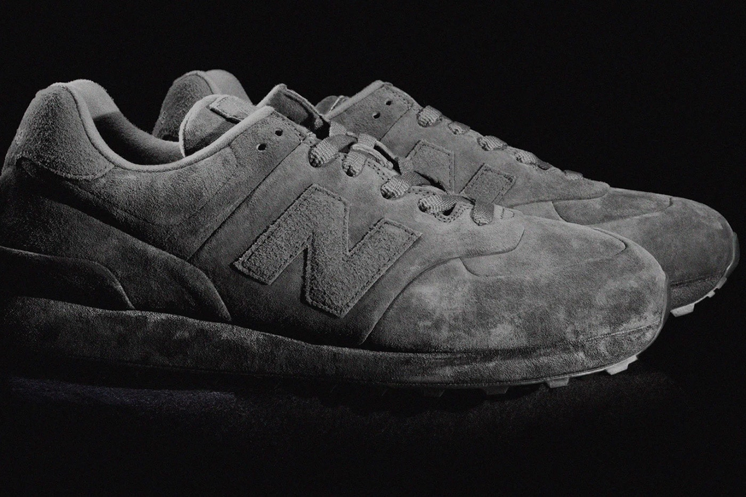 Stone Island and New Balance Unveil the 574 Ghost Sneaker in Full Suede Finish
