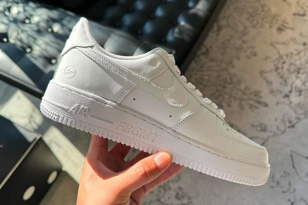 Get an initial glimpse of the fragment design x Nike Air Force 1 Low in "White".