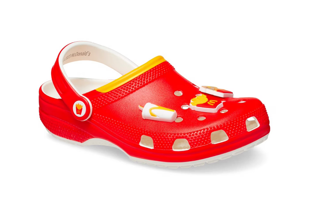 The McDonald's and Crocs collaboration collection launched last week.