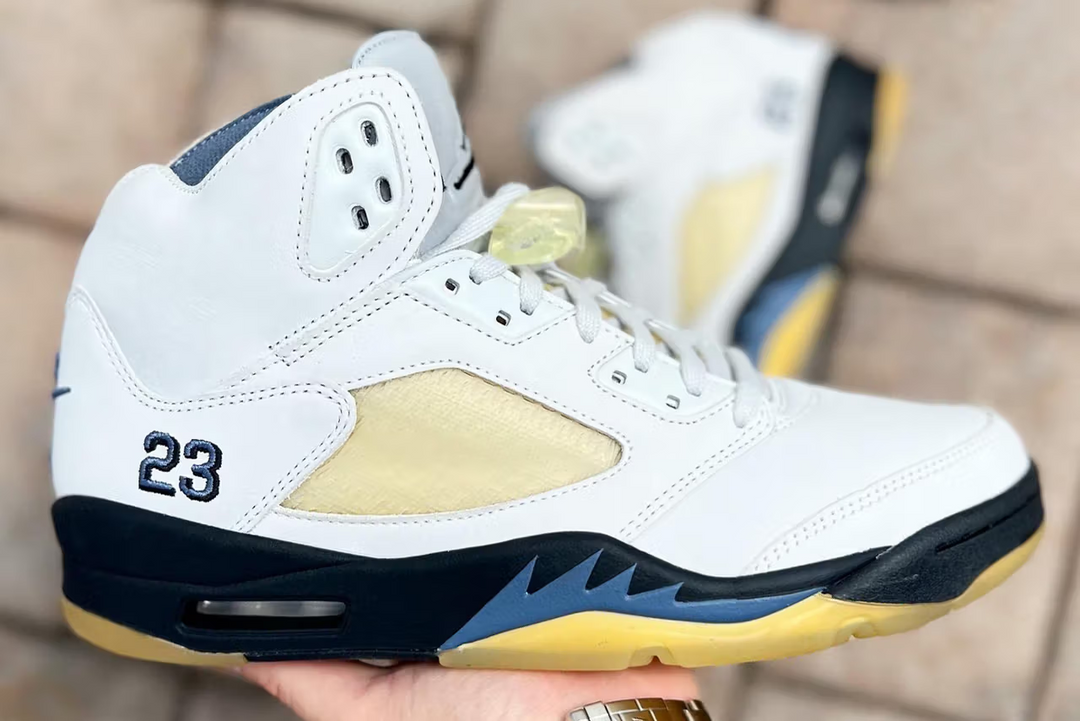 A Detailed Look at the A Ma Maniére x Air Jordan 5 in 'Diffused Blue'