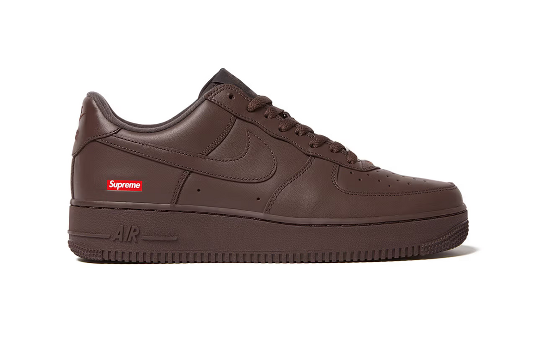 The highly anticipated brown version of Supreme's Nike Air Force 1 Low, rumored to be in "Baroque Brown," is said to be dropping this week.