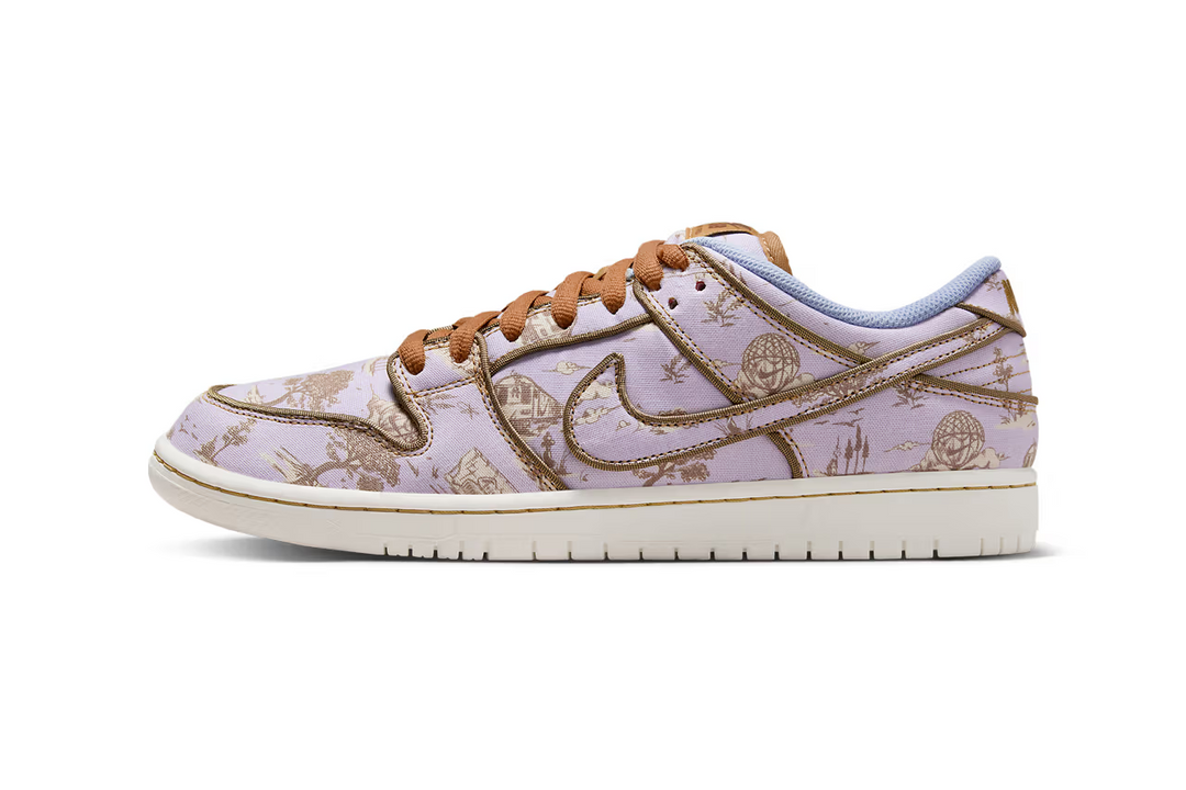 A confirmed glimpse of the Nike SB Dunk Low "Pastoral Print."
