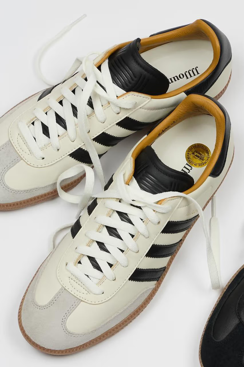 JJJJound offers a sneak peek of its collaboration with adidas on the Samba model.