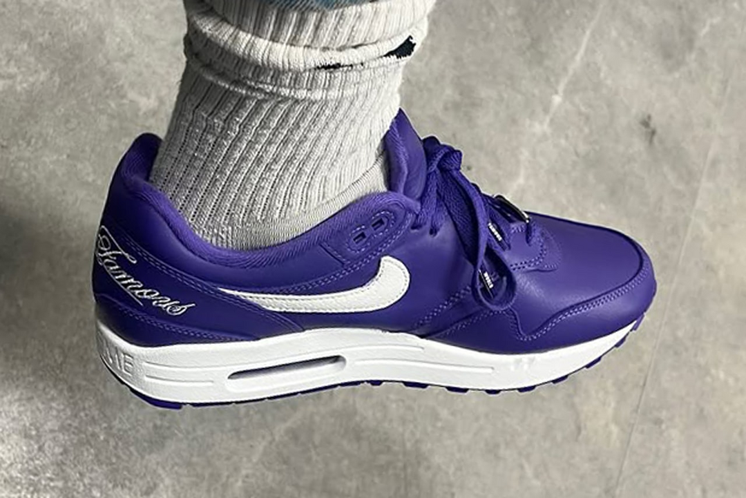 First Glimpse of the Supreme x Nike Air Max 1 ’87 in “Varsity Purple”