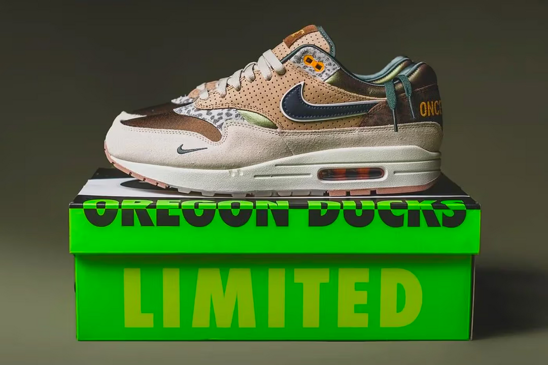 Nike extends its Air Max Day festivities with the release of an Air Max 1 "University of Oregon" Player Exclusive sneaker.