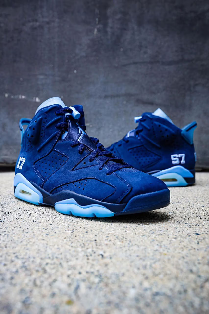 Six National Championships in Basketball are Honoured with this Air Jordan 6 "UNC" PE