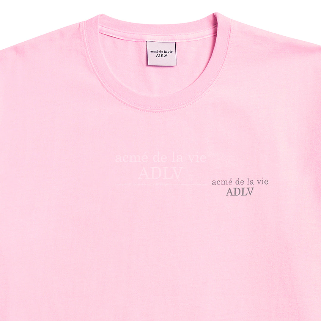 acmé de la vie (ADLV) Glossy Basic Logo Short Sleeve T-Shirt 2 Pink | Hype Vault Kuala Lumpur | Asia's Top Trusted High-End Sneakers and Streetwear Store
